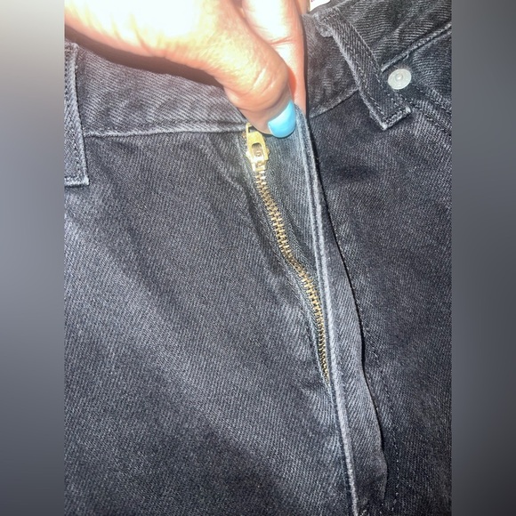 Levi’s High Rise Loose Fit Wide Leg Black Jeans size 28 - Picture 7 of 13